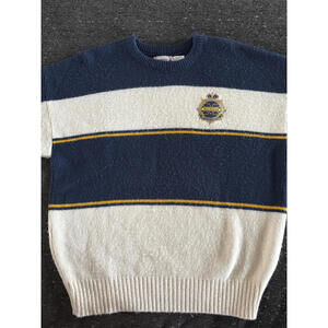 Vintage 1984 Cliff Engle Michigan Wolverines Sweater Made in USA Large